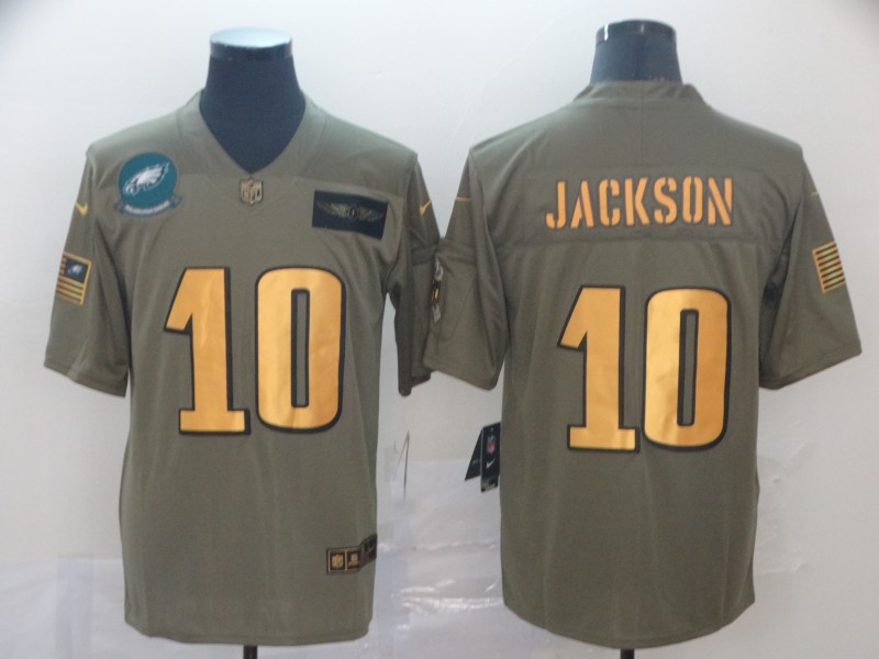 Men's Philadelphia Eagles Desean Jackson #10 Brown Jersey